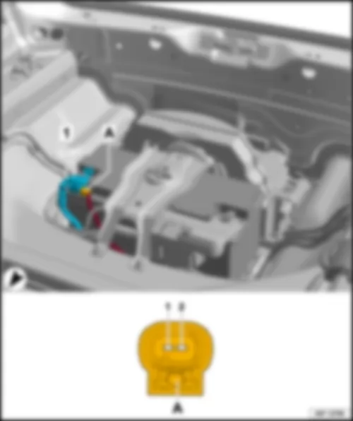 AUDI A4 2016 Fitting location, battery monitor control unit J367