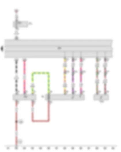 Wiring Diagram  AUDI A5 CABRIOLET 2012 - Fuel gauge sender - Fuel system pressurisation pump - Control unit in dash panel insert - Fuel pump control unit