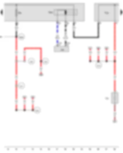 Wiring Diagram  AUDI A5 CABRIOLET 2012 - Battery isolation igniter - Terminal 30 wiring junction 2