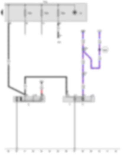 Wiring Diagram  AUDI A5 CABRIOLET 2015 - Starter - Alternator - Voltage regulator - Terminal 30 wiring junction 2 - Jump start socket