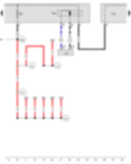 Wiring Diagram  AUDI A5 CABRIOLET 2015 - Battery isolation igniter - Terminal 30 wiring junction 2