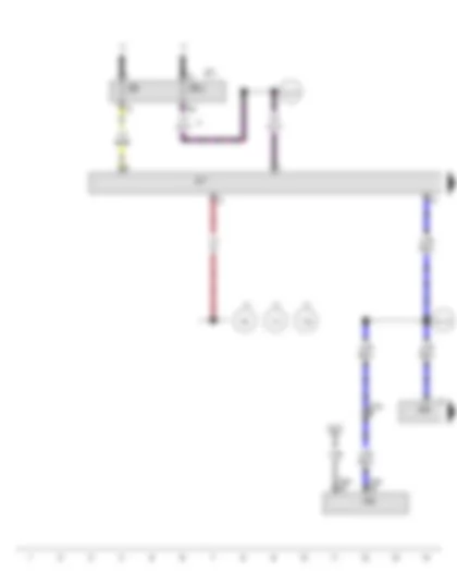 Wiring Diagram  AUDI A5 2009 - Automatic gearbox control unit - Convenience system central control unit - Engine control unit
