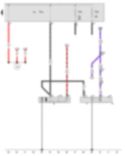 Wiring Diagram  AUDI A5 2009 - Starter - Alternator - Voltage regulator - Terminal 30 wiring junction 2 - Jump start socket