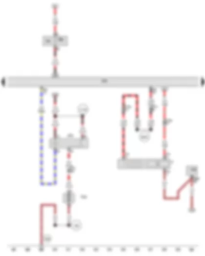 Wiring Diagram  AUDI A5 2009 - Brake light switch - Engine control unit - Supplementary fuel pump