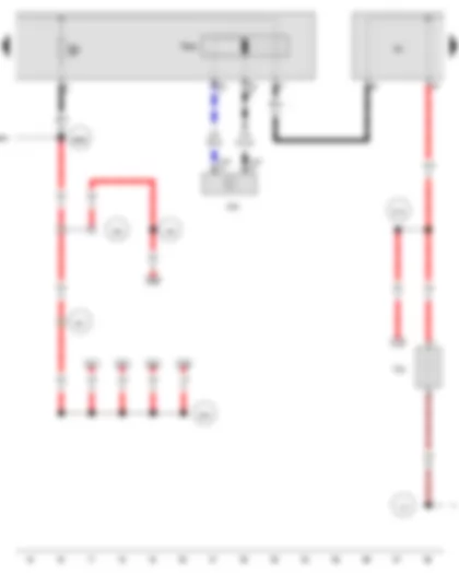 Wiring Diagram  AUDI A5 2008 - Battery isolation igniter - Jump start socket