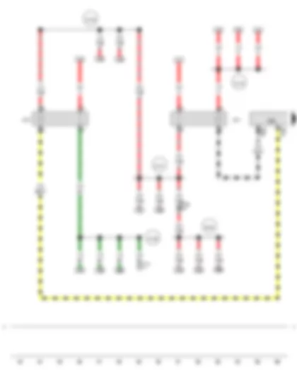 Wiring Diagram  AUDI A5 2008 - Main relay - Engine control unit - Engine component current supply relay