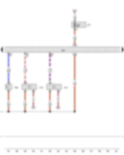 Wiring Diagram  AUDI A5 2008 - Map-controlled engine cooling system thermostat - Engine control unit - Intake manifold flap motor - Variable intake manifold motor
