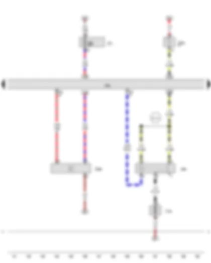 Wiring Diagram  AUDI A5 2008 - Oil level and oil temperature sender - Brake servo relay - Engine control unit - Vacuum pump for brakes