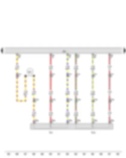 Wiring Diagram  AUDI A5 2008 - Accelerator position sender - Engine control unit