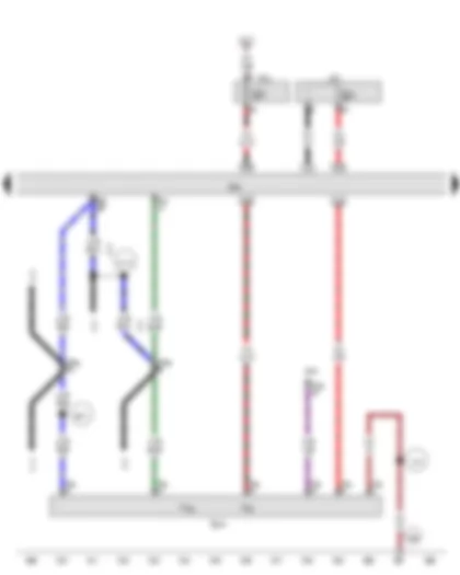 Wiring Diagram  AUDI A5 2008 - Clutch position sender - Engine control unit
