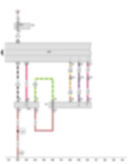 Wiring Diagram  AUDI A5 2010 - Fuel gauge sender - Fuel system pressurisation pump - Control unit in dash panel insert - Fuel pump control unit
