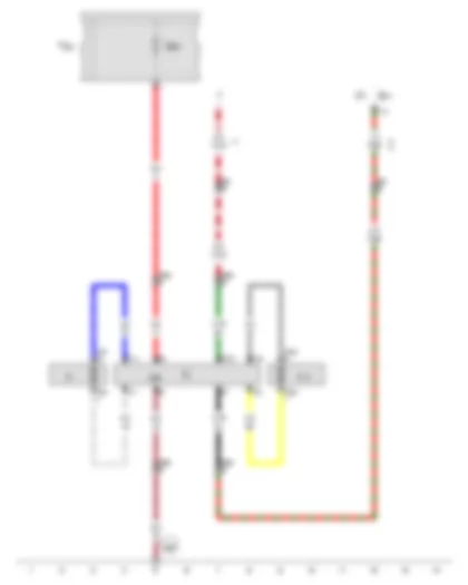 Wiring Diagram  AUDI A5 2012 - Radiator fan control unit - Radiator fan - Radiator fan 2