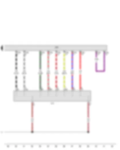 Wiring Diagram  AUDI A5 2010 - Trailer detector control unit - Trailer socket