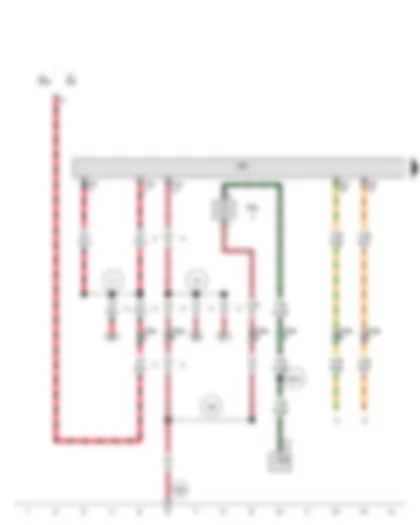Wiring Diagram  AUDI A5 2012 - Front passenger seat adjustment with memory control unit - Rear right footwell light