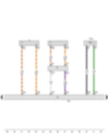Wiring Diagram  AUDI A5 2008 - Radio - Telephone transmitter and receiver unit - Telephone microphone - Microphone unit in front roof module