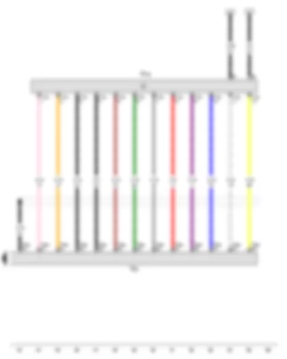 Wiring Diagram  AUDI A5 2008 - Telephone transmitter and receiver unit - Telephone bracket
