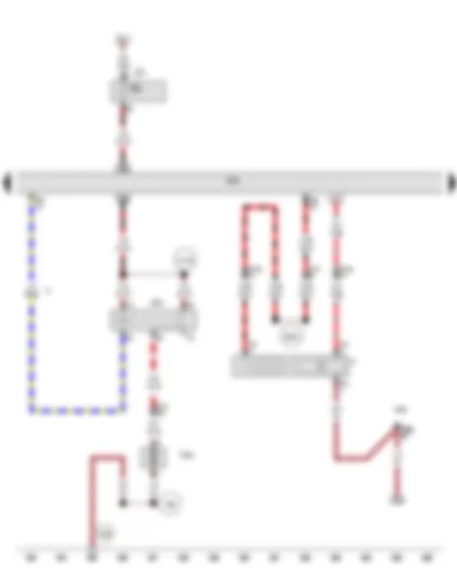 Wiring Diagram  AUDI A5 2011 - Brake light switch - Engine control unit - Supplementary fuel pump