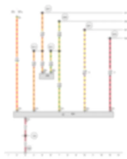 Wiring Diagram  AUDI A5 2009 - Convenience system central control unit - Interface control unit for vehicle location system
