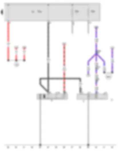 Wiring Diagram  AUDI A5 2010 - Starter - Alternator - Voltage regulator - Terminal 30 wiring junction 2 - Jump start socket