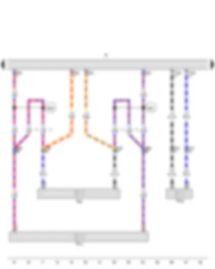 Wiring Diagram  AUDI A5 2010 - Radio - Front left treble loudspeaker - Front left mid-range and bass loudspeaker - Centre mid-range and treble loudspeaker