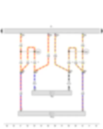 Wiring Diagram  AUDI A5 2010 - Radio - Front right treble loudspeaker - Front right mid-range and bass loudspeaker