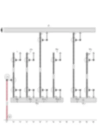 Wiring Diagram  AUDI A5 2010 - Radio - GPS aerial - Radio - telephone and navigation system aerial - Telephone aerial - Aerial amplifier 2 - Satellite aerial - Auxiliary heater aerial - Digital radio aerial