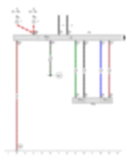 Wiring Diagram  AUDI A5 2012 - Control unit 1 for information electronics - Microphone unit in front roof module