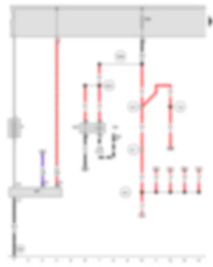 Wiring Diagram  AUDI A5 2012 - Battery - Terminal 15 voltage supply relay
