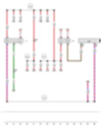 Wiring Diagram  AUDI A5 2011 - Fuel pump relay - Terminal 30 voltage supply relay - Engine control unit