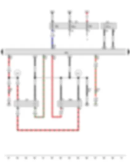 Wiring Diagram  AUDI A5 2011 - Starter motor relay - Engine control unit - Starter motor relay 2