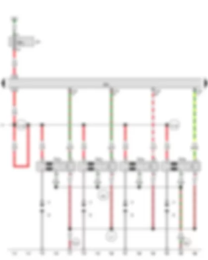 Wiring Diagram  AUDI A5 2011 - Engine control unit - Ignition coil 5 with output stage - Ignition coil 6 with output stage - Ignition coil 7 with output stage - Ignition coil 8 with output stage