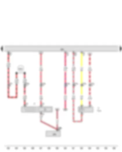 Wiring Diagram  AUDI A5 2011 - Brake light switch - Engine control unit - Fuel system diagnostic pump