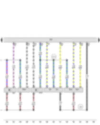 Wiring Diagram  AUDI A5 2011 - Hall sender - Hall sender 2 - Intake manifold temperature sender 2