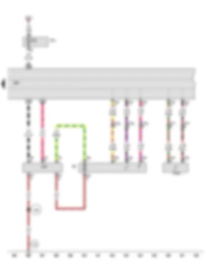 Wiring Diagram  AUDI A5 2011 - Fuel gauge sender - Fuel system pressurisation pump - Control unit in dash panel insert - Fuel pump control unit