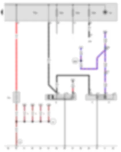 Wiring Diagram  AUDI A5 2012 - Starter - Alternator - Voltage regulator - Terminal 30 wiring junction 2 - Jump start socket