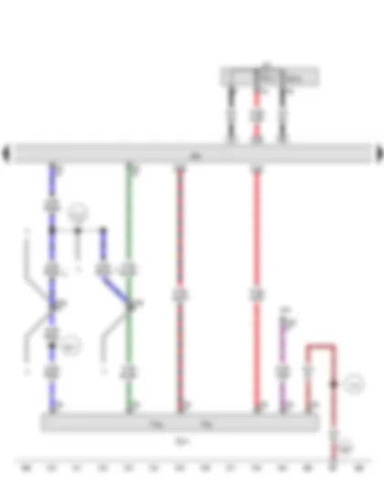 Wiring Diagram  AUDI A5 2012 - Clutch position sender - Engine control unit