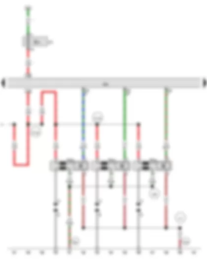 Wiring Diagram  AUDI A5 2015 - Ignition coil 4 with output stage - Ignition coil 5 with output stage - Ignition coil 6 with output stage