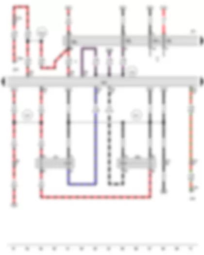 Wiring Diagram  AUDI A5 2015 - Starter motor relay - Starter motor relay 2 - Fuse carrier 1