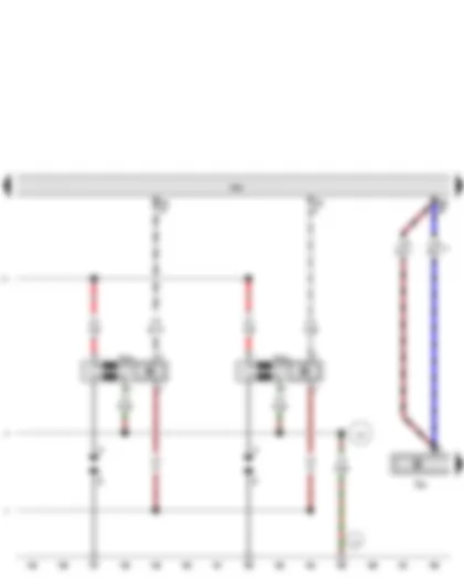 Wiring Diagram  AUDI A5 2015 - Engine speed sender - Ignition coil 3 with output stage - Ignition coil 4 with output stage