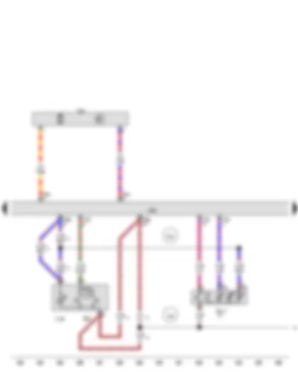 Wiring Diagram  AUDI A5 2015 - Rear left window regulator switch - in door - Rear left interior locking switch - Rear left door control unit - Rear left window regulator motor