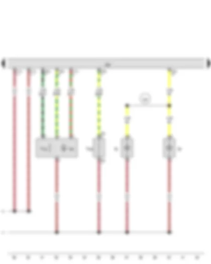 Wiring Diagram  AUDI A5 2015 - Contact switch in lock cylinder for rear lid - anti-theft alarm system and central locking system - Release button for rear lid lock cylinder - Convenience system central control unit - Left number plate light - Right number plate light