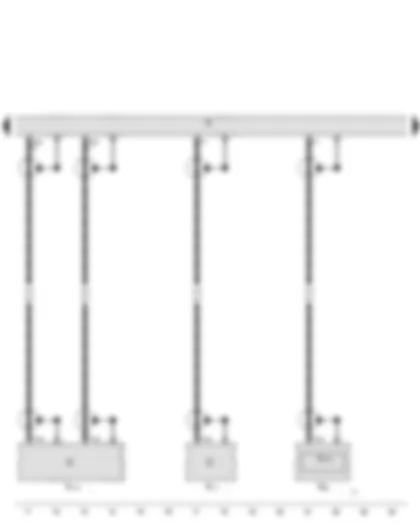 Wiring Diagram  AUDI A5 2015 - Radio - Radio - telephone and navigation system aerial - Aerial amplifier 2 - Aerial amplifier 3 - Satellite aerial