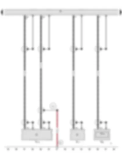 Wiring Diagram  AUDI A5 2015 - Radio - Radio - telephone and navigation system aerial - Aerial amplifier 2 - Aerial amplifier 3 - Satellite aerial