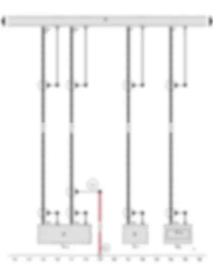 Wiring Diagram  AUDI A5 2015 - Radio - Radio - telephone and navigation system aerial - Aerial amplifier 2 - Aerial amplifier 3 - Satellite aerial