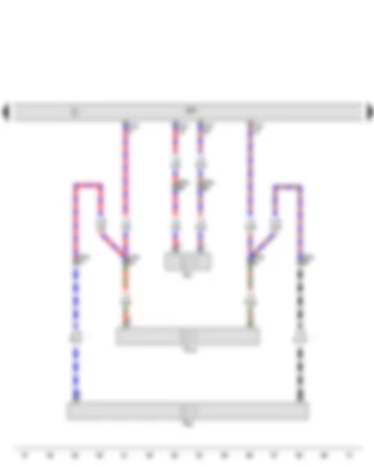 Wiring Diagram  AUDI A5 2015 - Digital sound package control unit - Front left treble loudspeaker - Front left bass loudspeaker - Front left mid-range loudspeaker