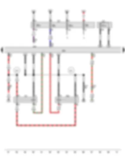 Wiring Diagram  AUDI A5 2015 - Starter motor relay - Engine control unit - Starter motor relay 2