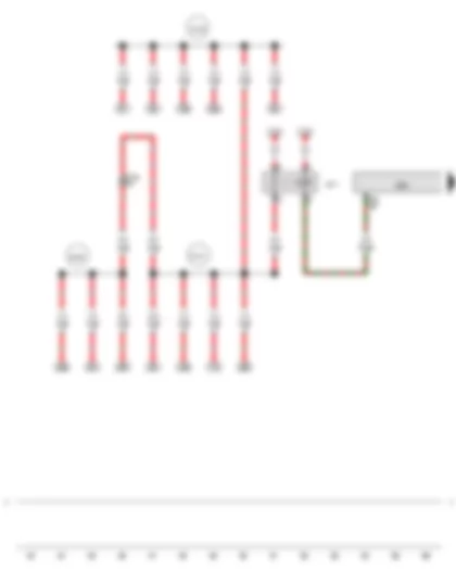 Wiring Diagram  AUDI A5 2015 - Terminal 30 voltage supply relay - Engine control unit