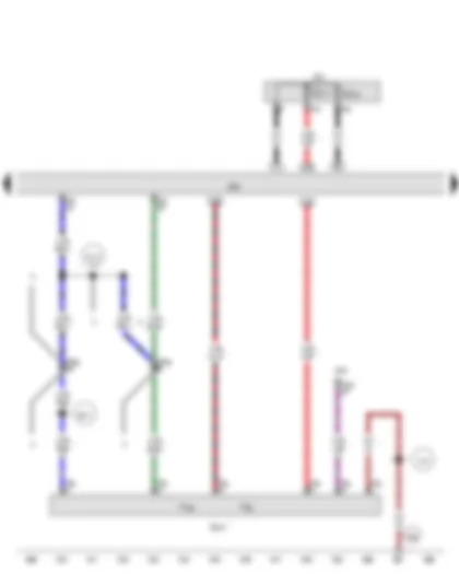 Wiring Diagram  AUDI A5 2015 - Clutch position sender - Engine control unit
