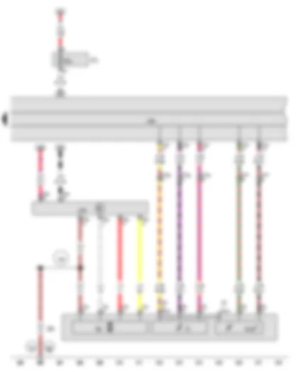 Wiring Diagram  AUDI A5 2015 - Fuel delivery unit - Fuel system pressurisation pump - Control unit in dash panel insert - Fuel pump control unit