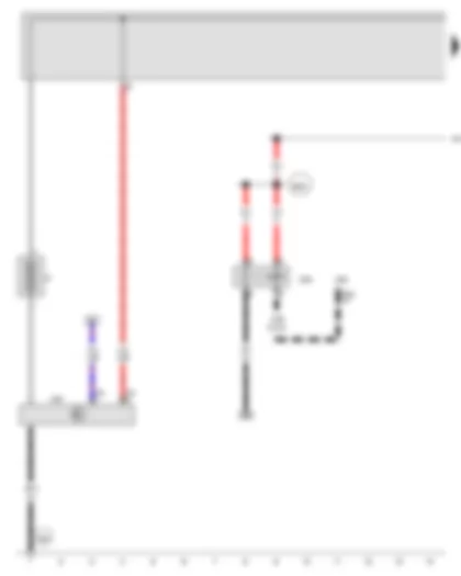 Wiring Diagram  AUDI A5 2012 - Battery - Terminal 15 voltage supply relay - Battery monitor control unit